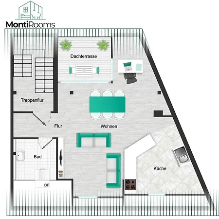 Urbanes Dachrefugium Mit Balkon