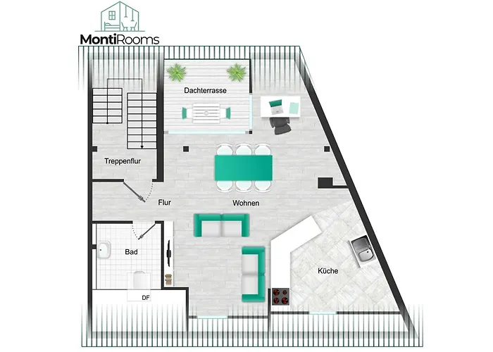 Urbanes Dachrefugium Mit Balkon